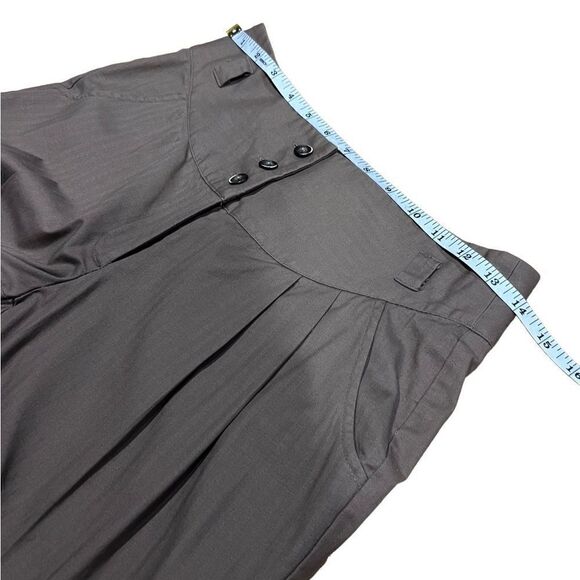 BCBGeneration high waist flare leg pinstriped trousers brown size 6 - Picture 14 of 14